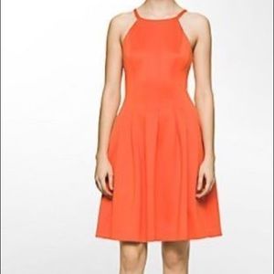 Calvin Klein orange knee length dress